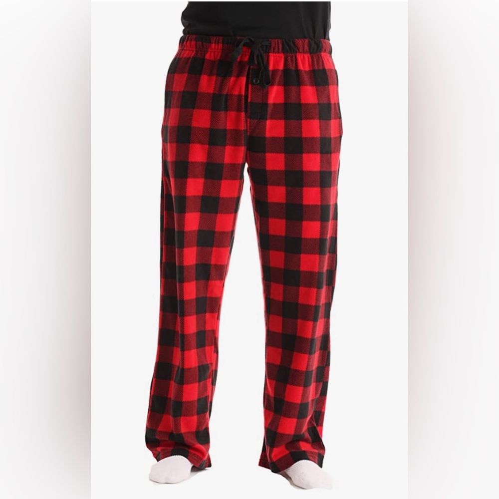 #Followme Microfleece Men’s Buffalo Plaid Pajama Pants with Pockets